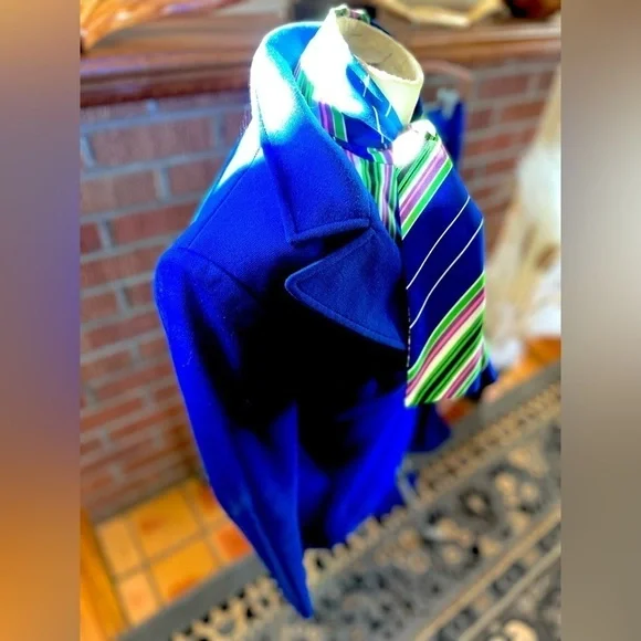 VINTAGE INDIGO POLYESTER JACKET - Picture 3 of 6